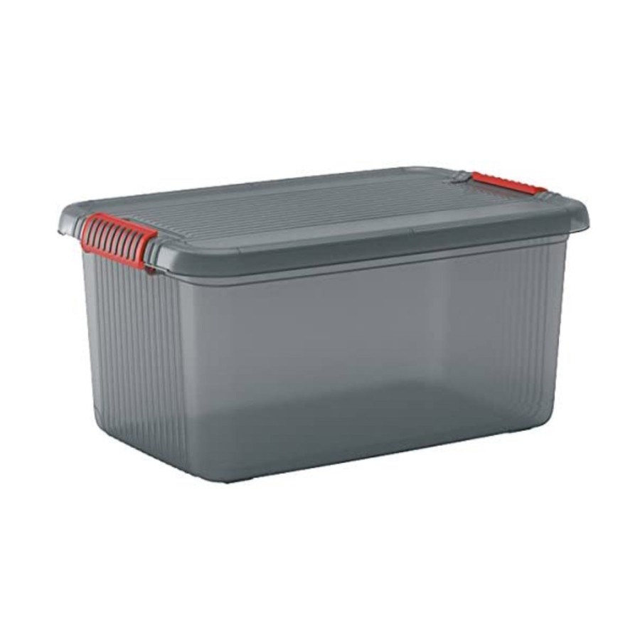 Kis k latch box l opbergbox met deksel 43l transparant | Curver