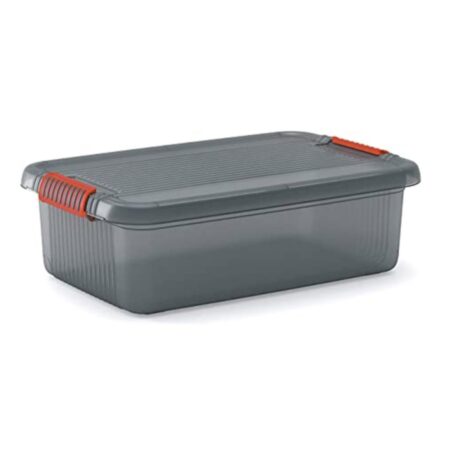 Kis k latch opbergbox met deksel 28l transparant |