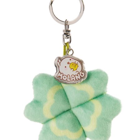 Klavertje vier sleutelhanger met Molang bedeltje - 7 cm | Molang
