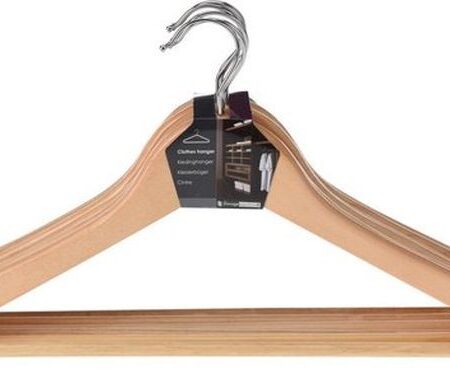 Kleerhanger Hout Set 6Dlg |