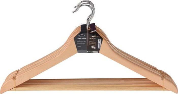 Kleerhanger Hout Set 6Dlg |