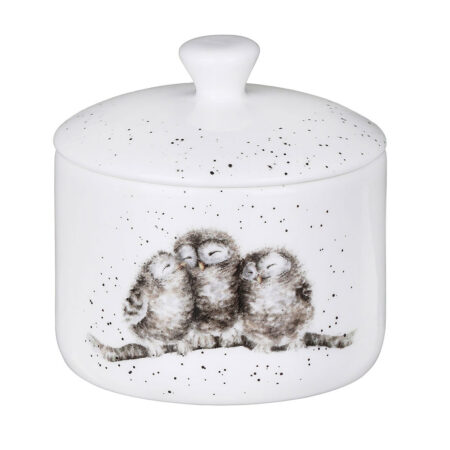 Kleine voorraad pot met deksel en uil | Wrendale design