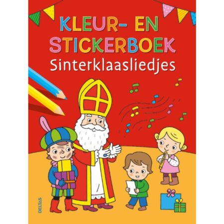 Kleur- en stickerboek Sinterklaasliedjes | Deltas