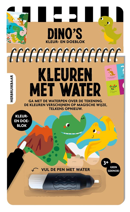 Kleuren met water - Dino's | ImageBooks