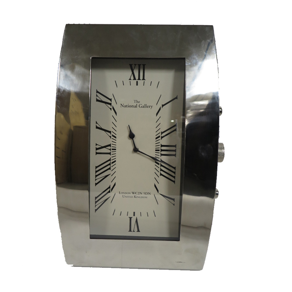 Klok langwerpig Zilver |