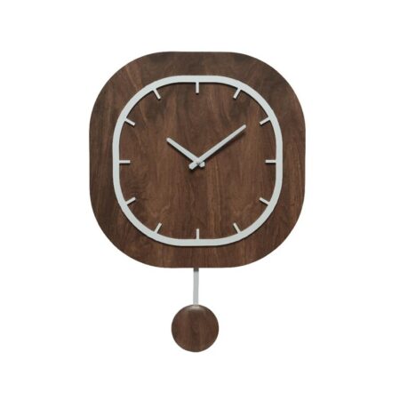 Klok mdf W40-H56cm bruin | Decoris