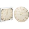 Klok mdf marmer look Ø30cm beige/goud | Home & Styling