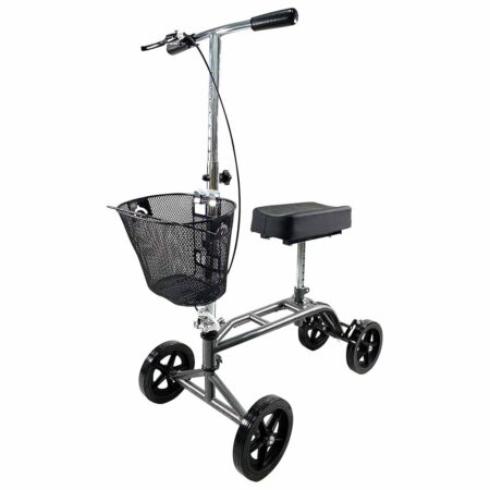 Kniestep - Kniefiets - Knee walker | Met handrem | In hoogte verstelbaar | Bij blessure aan voet of been | mobiliteitshulpmiddel | ThuiszorgwinkelXL