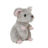 Knuffel Muis zittend 19cm Grijs |