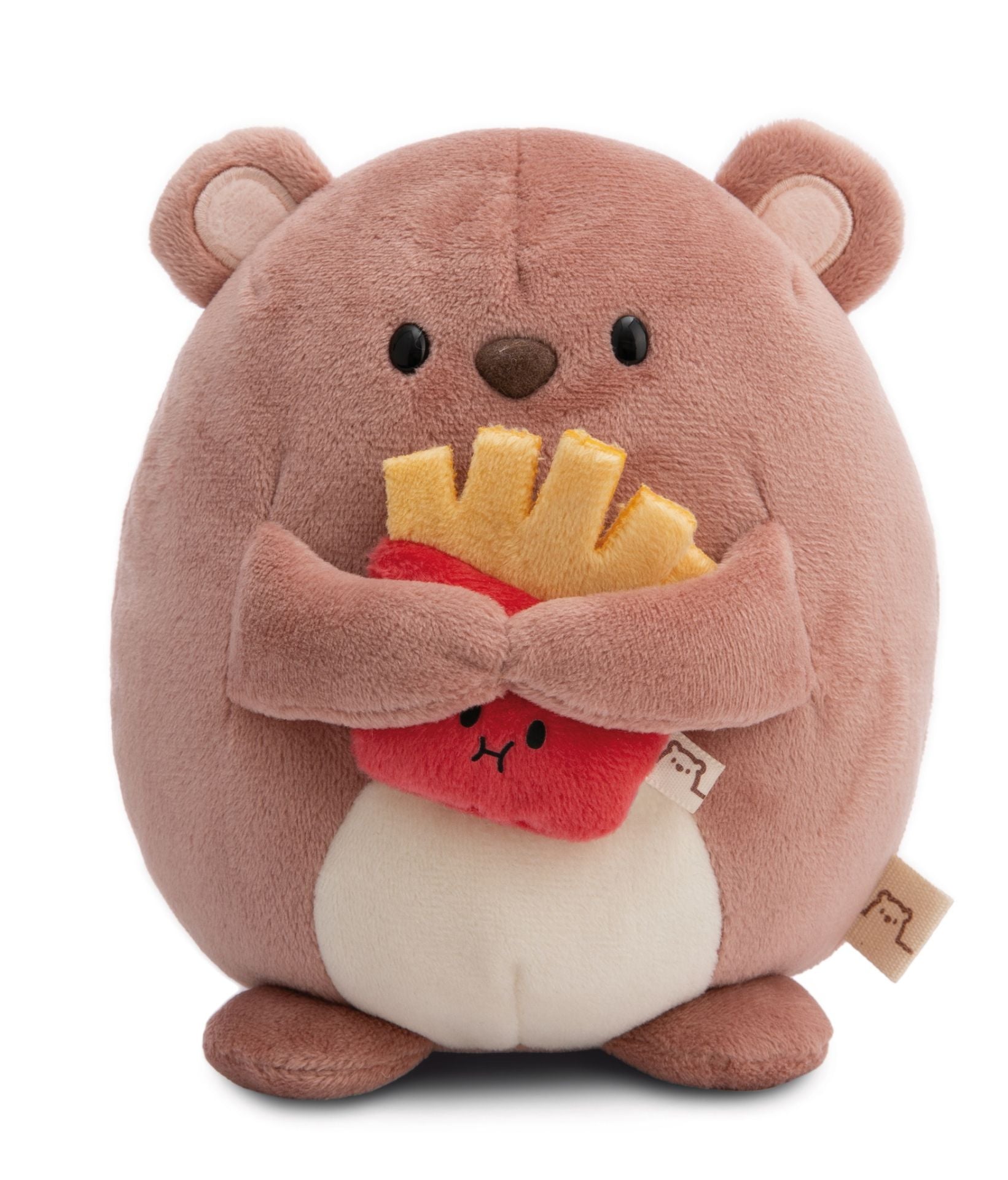 Knuffel beer Nomo met frietjes 16 cm - Mymochi | Mymochi