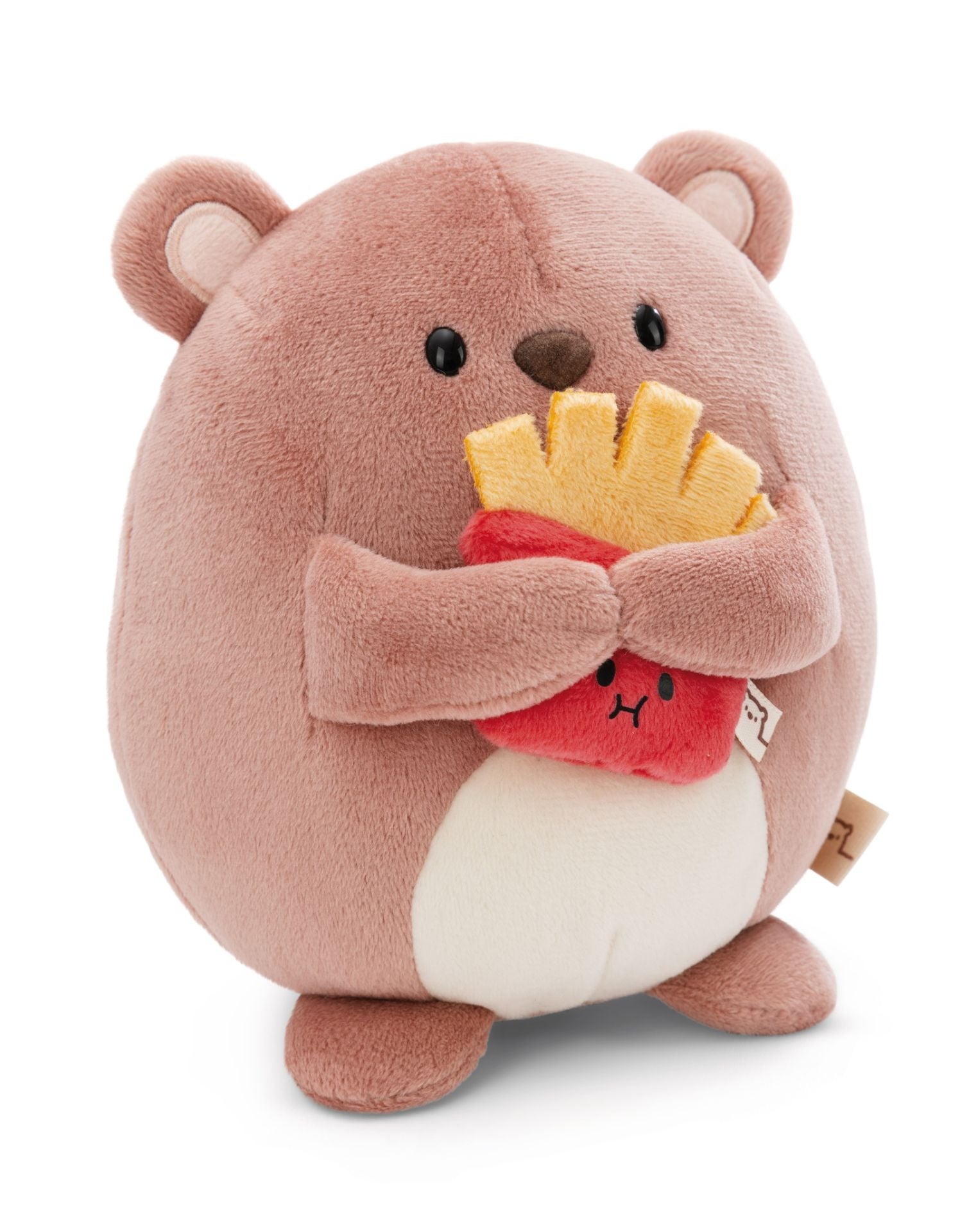 Knuffel beer Nomo met frietjes 27 cm - Mymochi | Mymochi