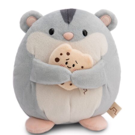 Knuffel hamster Shai met koekje - 16 cm | Mymochi