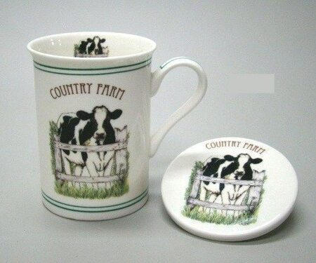 Koe mok met onderzetter / Country Farm | Geharo BV