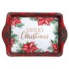 Koffie tray kerst bloem goud 21x14x2cm | Svenska Living