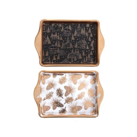Koffie tray kerstafbeelding 21x14x2cm | Svenska Living