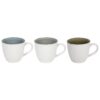 Koffiemok embossed wit/crackle 350ml 6st | Svenska Living