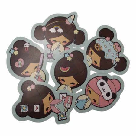 Kokemi dolls - stickers set | Chickawaii