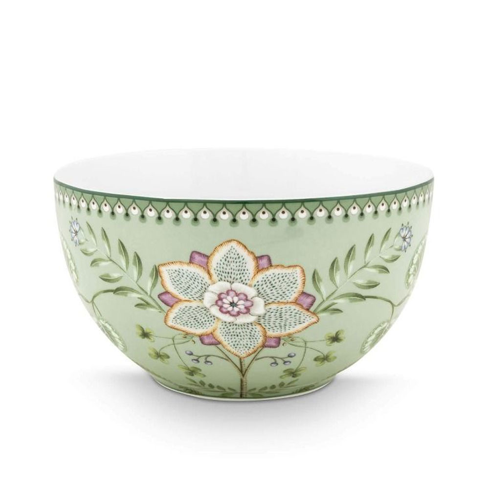 Kom Lily & Lotus Groen Bloem 18cm | PiP Studio