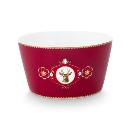 Kom Love Birds Medallion Deer dark Red | PiP Studio