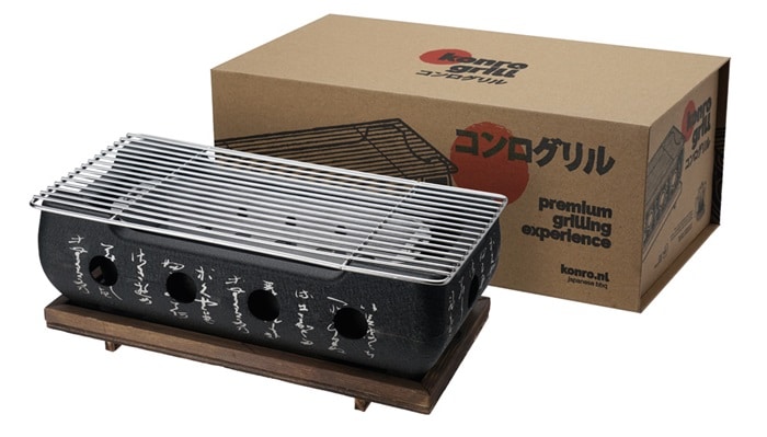 Konro Grill Groot - Authentieke Japanse Barbecue - 36 x 18 x 13cm | Tokyo Design Studio