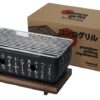 Konro Grill Medium - Recht Houten Onderstel - 24x12.5x11.5cm