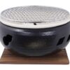 Konro Grill met Net - Compacte Keramische Barbecue - 20 x 10cm | Tokyo Design Studio