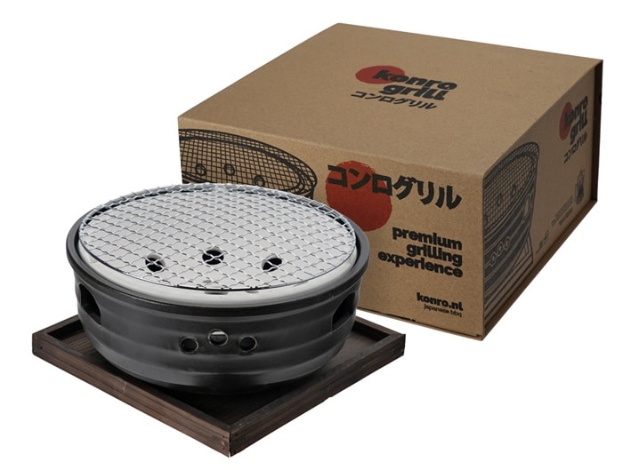 Konro Grill met Net - Tokyo Design Studio - 28.5 x 13cm | Tokyo Design Studio