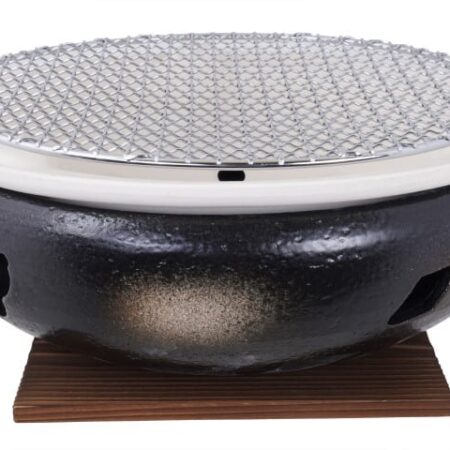 Konro Grill met Net - Zwart Gietijzer - 28 x 11 cm | Tokyo Design Studio