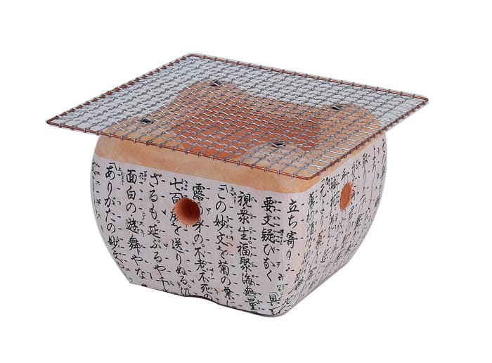 Konro Grill zonder Net - Traditioneel Japans Design - 18 x 18 x 13 cm | Tokyo Design Studio