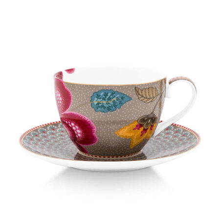 Kop en Schotel Blooming Tales Fantasy Khaki | PiP Studio