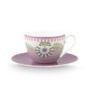 Kop en schotel Lily & Lotus Lila 280ml | PiP Studio