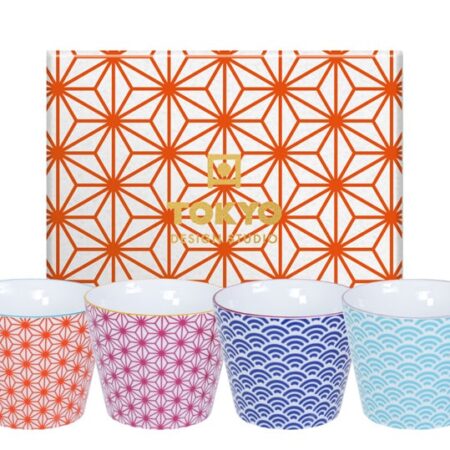 Kopjesset Star Wave - Tokyo Design Studio - 4-delig - 180ml - 8.3x6.5cm | Tokyo Design Studio