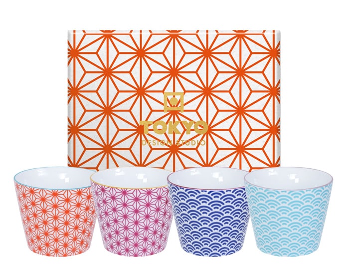 Kopjesset Star Wave - Tokyo Design Studio - 4-delig - 180ml - 8.3x6.5cm | Tokyo Design Studio