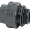 Koppeling met O-ring 50mm x 2" buitendraad 10bar - grijs | W'eau