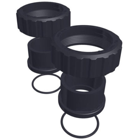 Koppelingen (2 stuks) met O-Ring voor Hayward RS 2 VSTD (naar 63mm) | Hayward