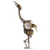 Kraanvogel met klok bronskleurig | Sam. B.V.