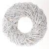 Krans Twister Dia 35cm White Wash | HBX natural living