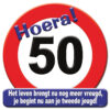Kroonschild verkeersbord - 50 jaar | Paperdreams