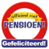 Kroonschild verkeersbord -pensioen | Paperdreams