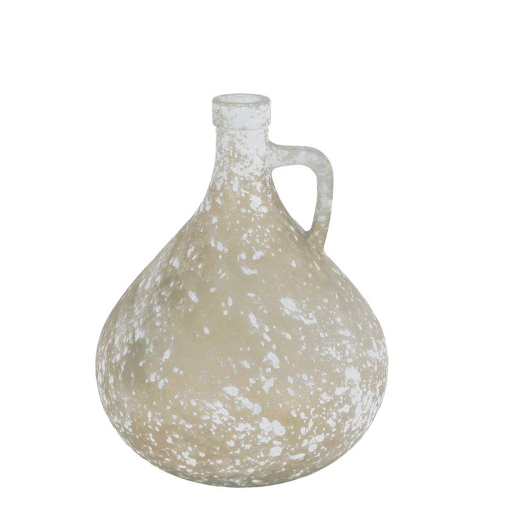Kruik Jarron met oor marble gold |