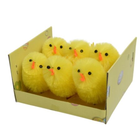 Kuikentjes Chenile Geel 6 In Box |