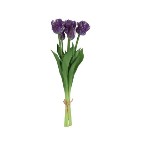 Kunst Boeket Tulipa dk. paars |