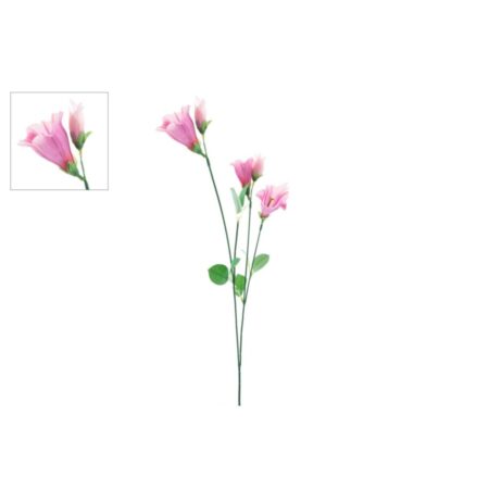 Kunstbloem "Campanula" Licht Roze Zijde 60 Cm |
