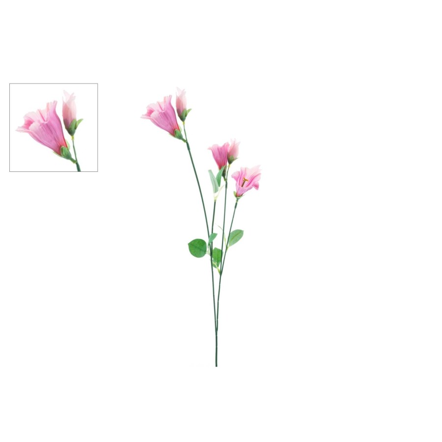 Kunstbloem "Campanula" Licht Roze Zijde 60 Cm |