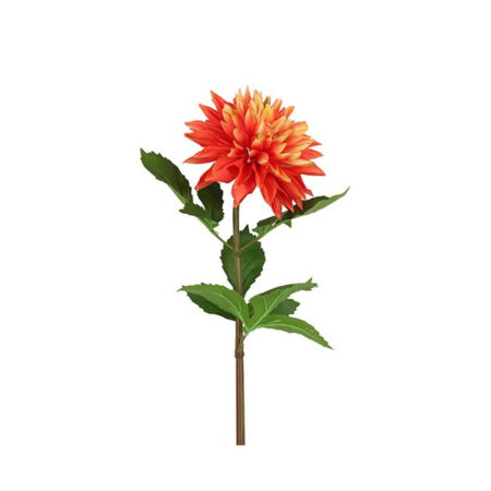 Kunstbloem Dahlia Geel/ Oranje S | Countryfield