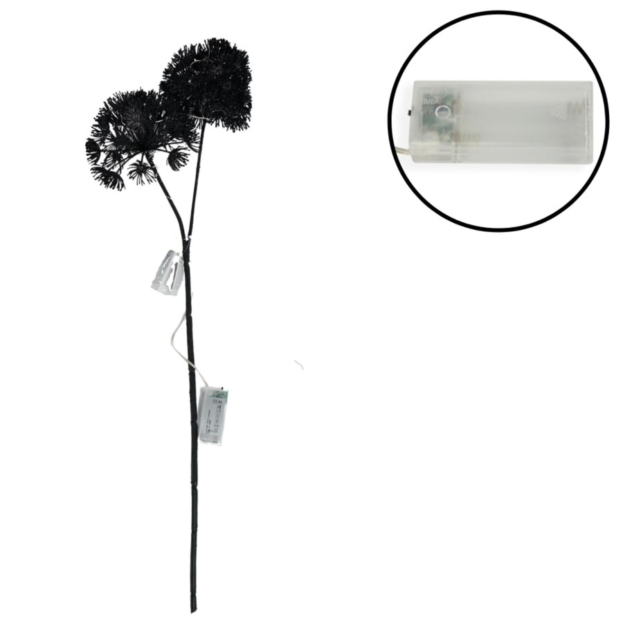 Kunstbloem Heracleum Countryfield Led Zwart 75 Cm |