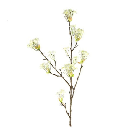Kunstbloem Knop Cornus mas wit L |
