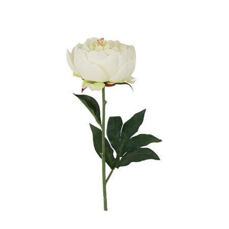 Kunstbloem Paeonia Carolo wit |
