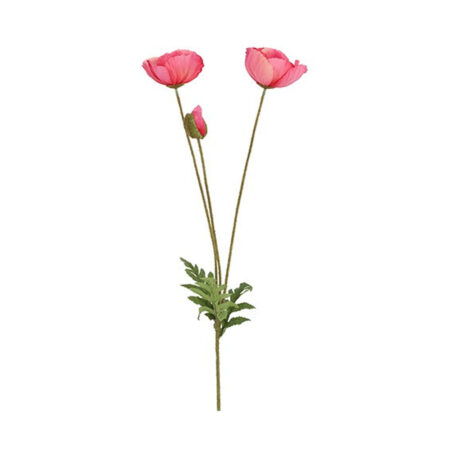 Kunstbloem Papaver Donker Roze | Countryfield