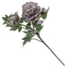 Kunstbloem Pioen paars 63cm |